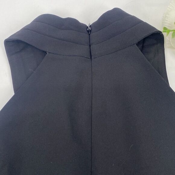 MILLY Preston Cady Asymmetric Halter Top Dressy Black Small NWOT - Picture 10 of 14